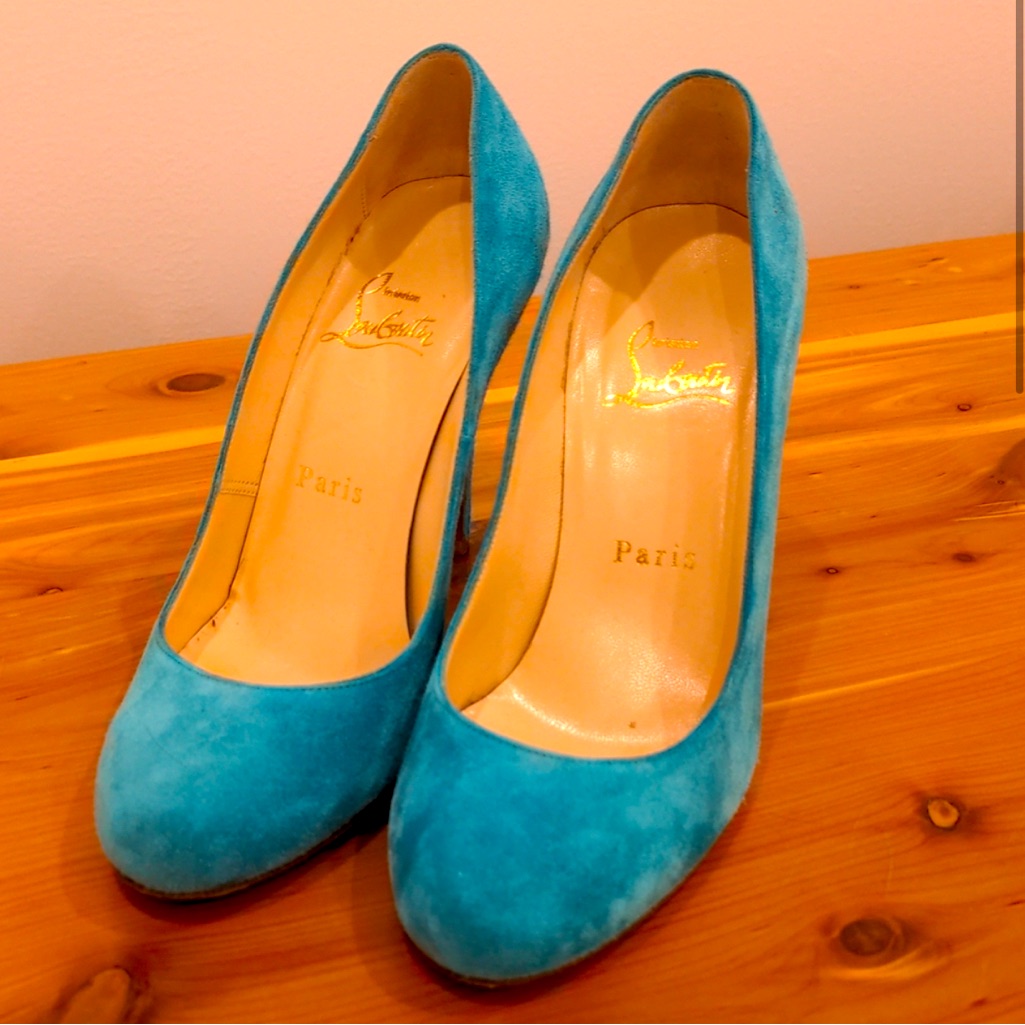 Christian Louboutin Blue Heels 35.5